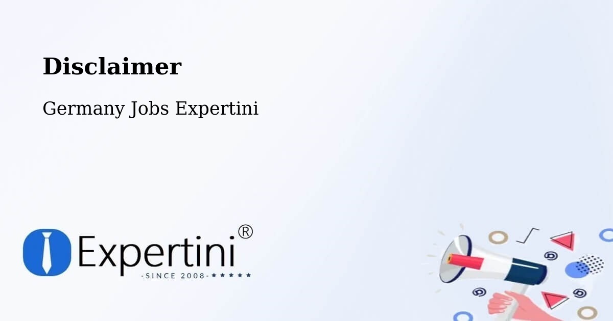 Disclaimer – Itzehoe - Germany Jobs Expertini